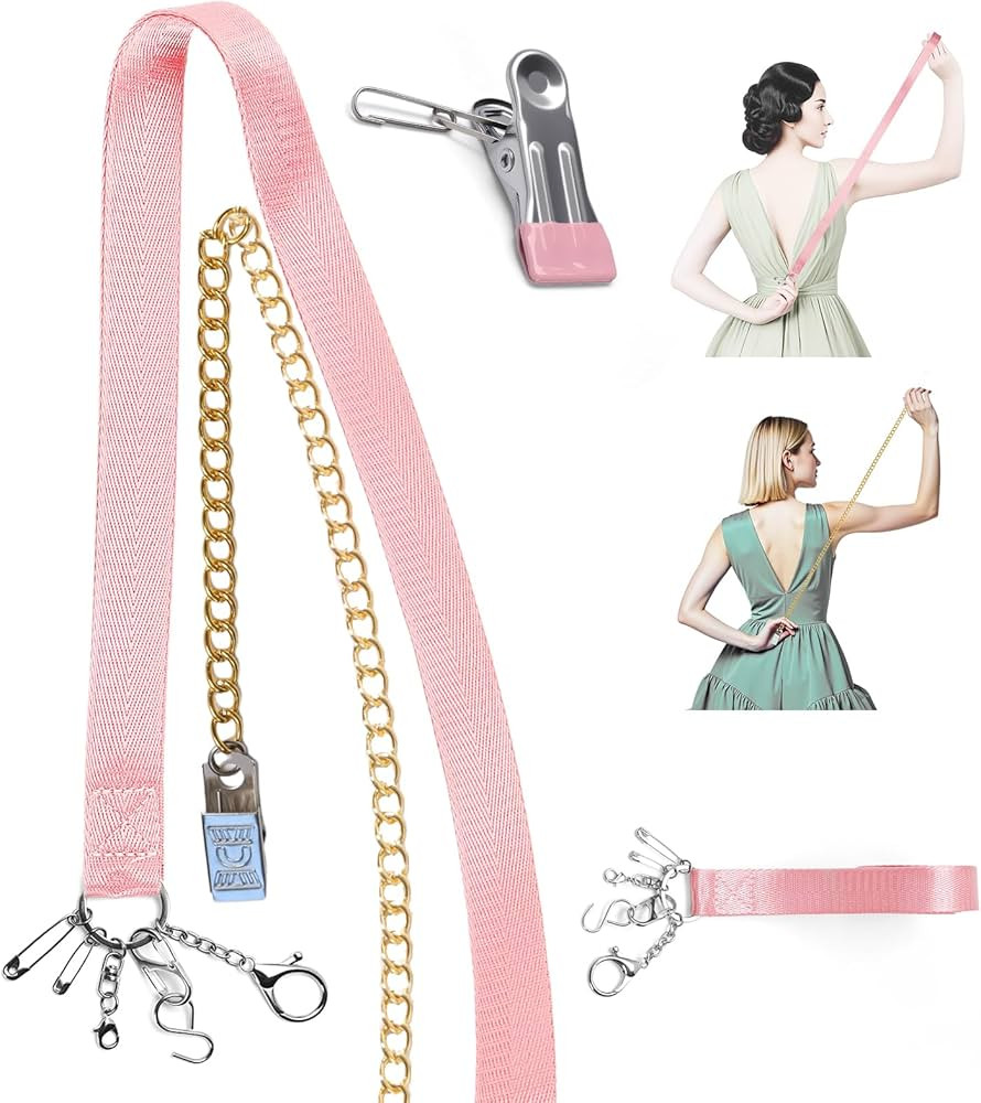 Lenporl Zipper Helper Pull for Dresses with 5 Hooks and Reinforced Design Zipper Helper with Deta... | Amazon (US)