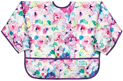 Bumkins Sleeved Bib / Baby Bib / Toddler Bib / Smock, Waterproof, Washable, Stain and Odor Resist... | Amazon (US)