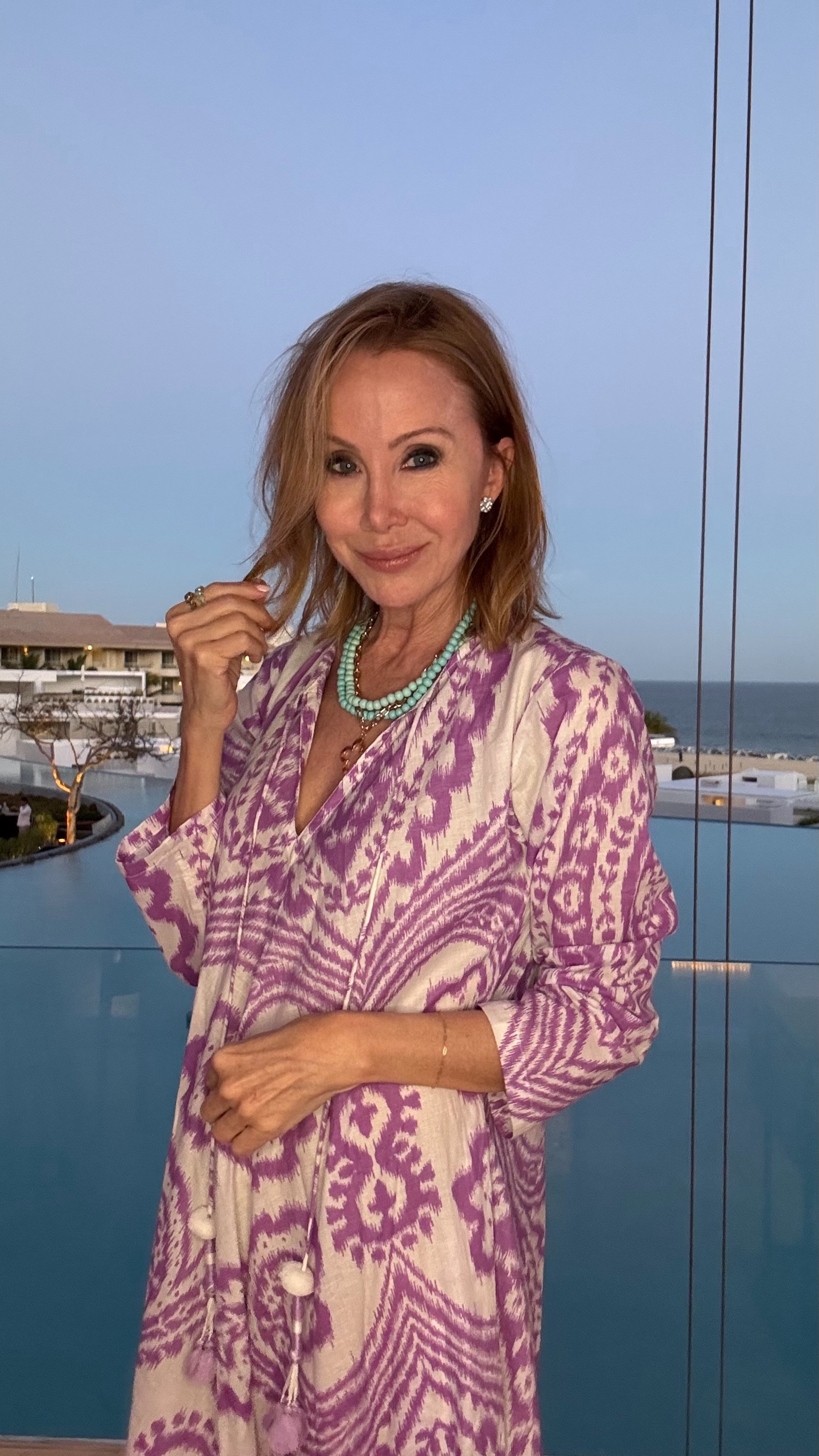 The perfect kaftan & jewelry from Benaar🩷 over a suit or out to dinner. Wore this for our first dinner in Cabo. 

#LTKStyleTip #LTKSwim #LTKTravel