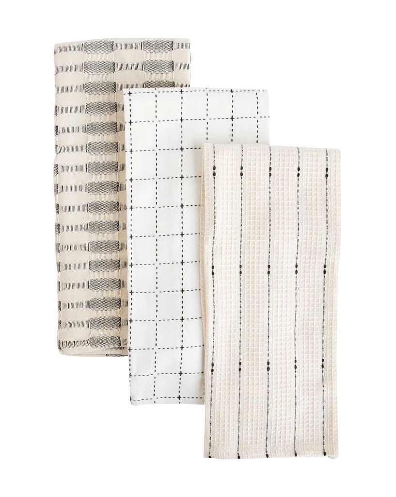 Neutral Cotton Tea Towels (Set of 3) | McGee & Co.
