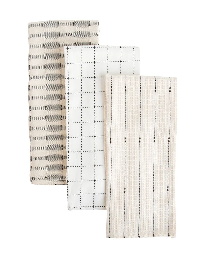 Neutral Cotton Tea Towels (Set of 3) | McGee & Co.