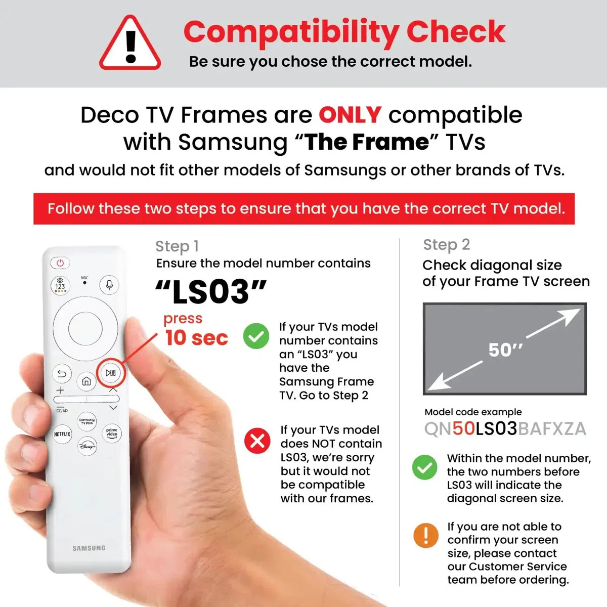 Tuscan Deco TV Frame for Samsung Frame TV and Frame Pro | Wayfair North America