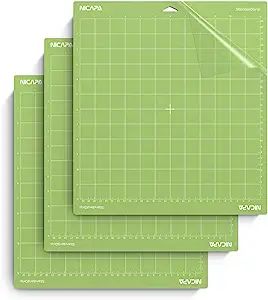 Nicapa 12x12 inch Standard Grip Cutting Mat for Cricut Maker 3/Maker/Explore 3/Air 2/Air/One (3 P... | Amazon (US)