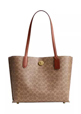 COACH Willow Tote in Signature Canvas | Belk