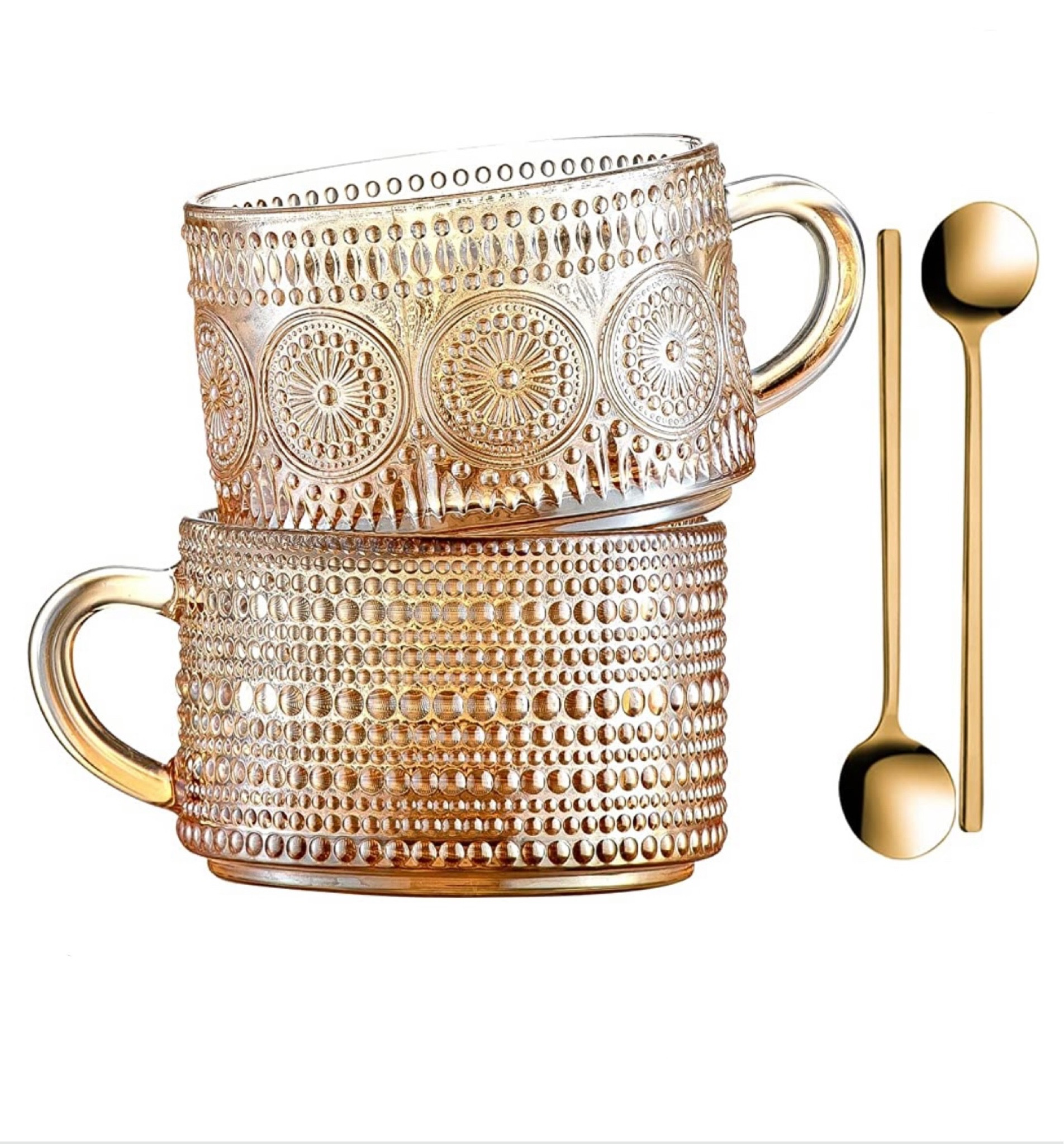 Super cute, vintage embossed coffee mugs for cappuccinos, lattes, or tea. Comes in several different colors! 

#LTKunder50 #LTKSeasonal #LTKhome