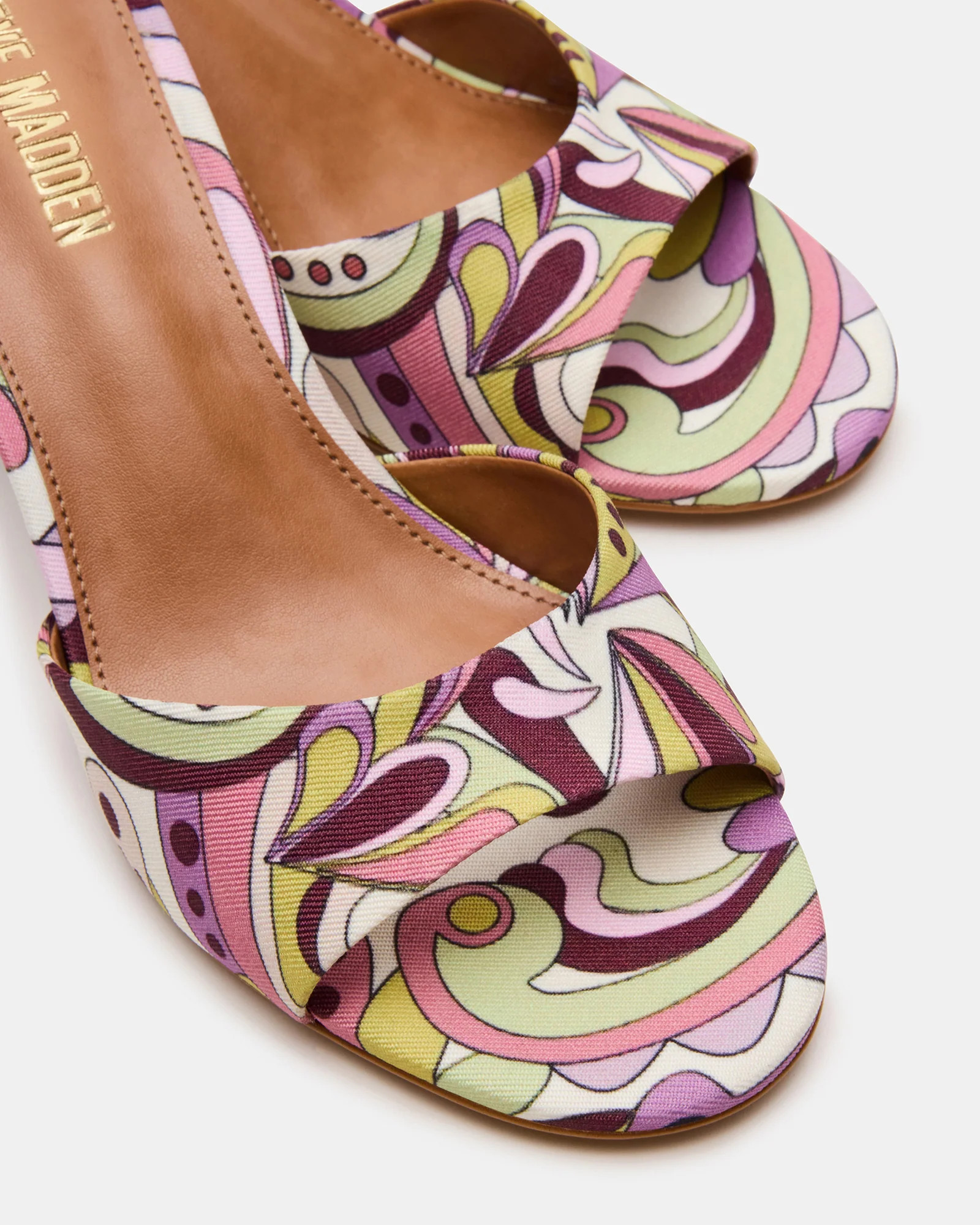 KENDRIX Pink Print Women's Mule Heel | Steve Madden (US)