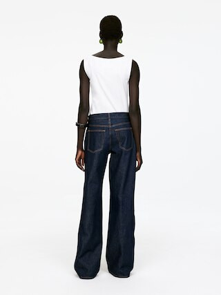 CLOUD Loose Wide Jeans – Dark Blue – Women – ARKET GB | Arket UK