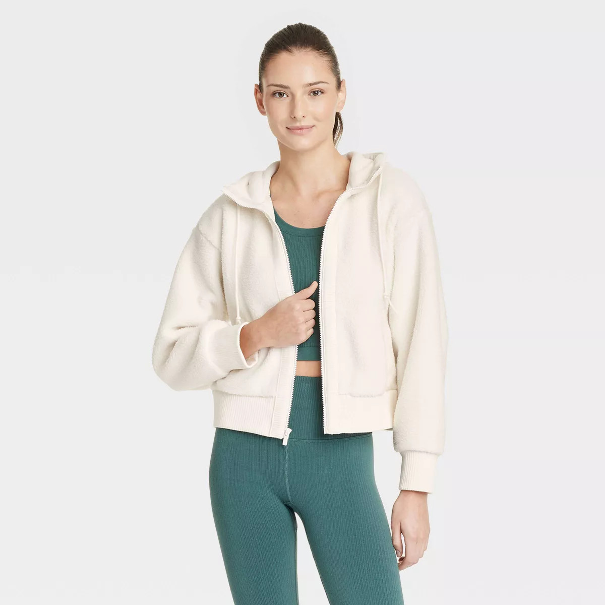 Women's High Pile Fleece Jacket - All In Motion™ | Target