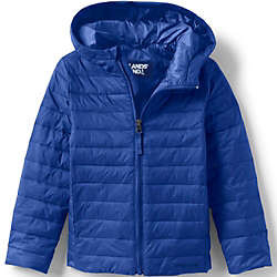 Kids ThermoPlume Packable Hooded Jacket | Lands' End (US)