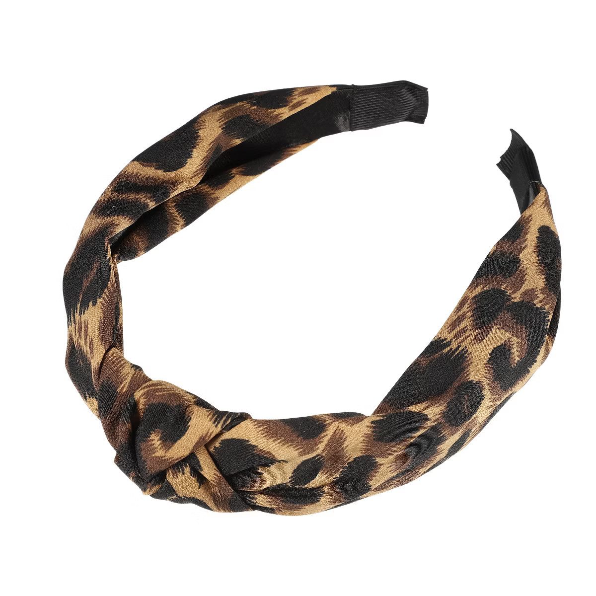 Unique Bargains Women's Leopard Pattern Knotted Headbands 1 Pc Coffee | Target