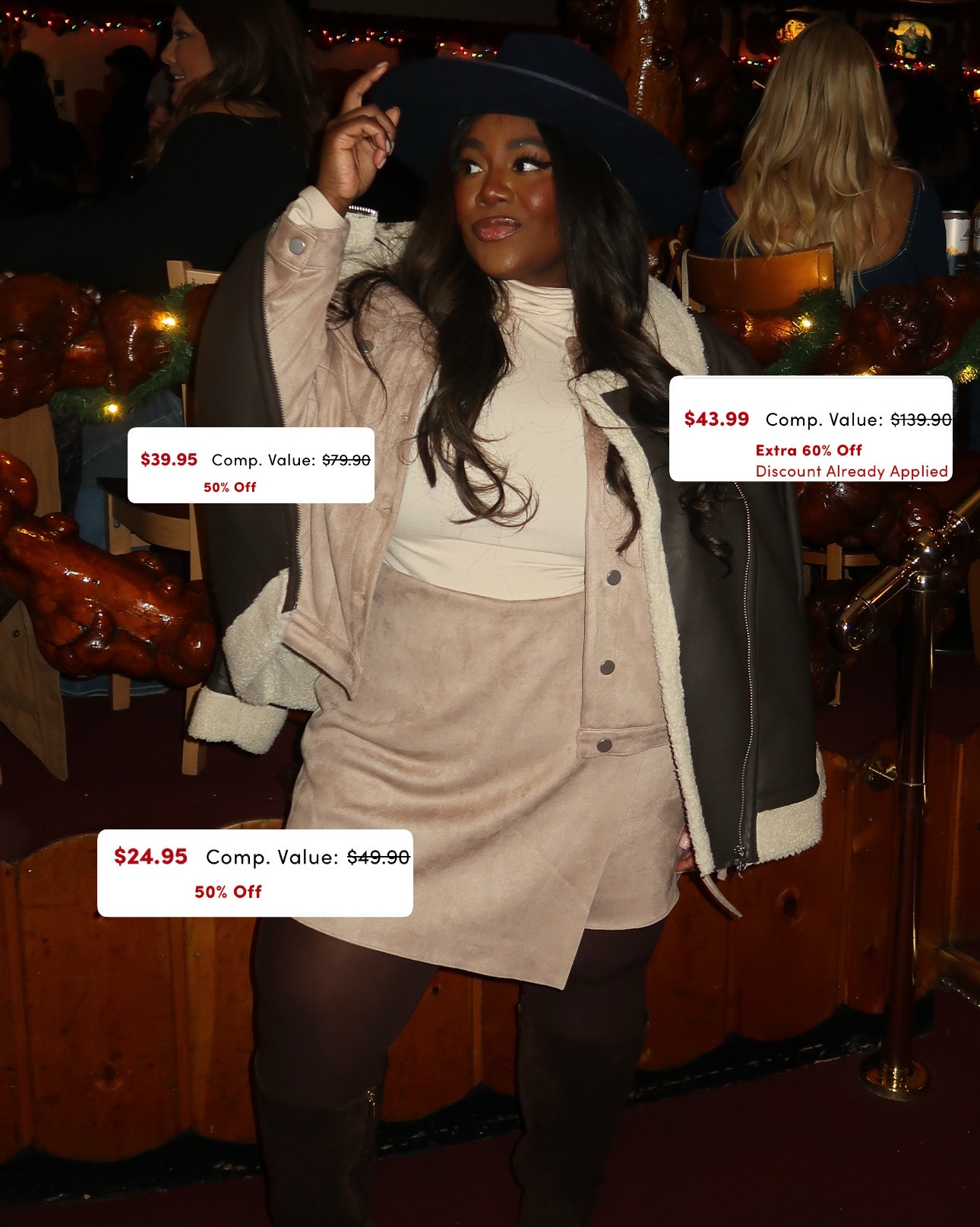 I was freezing my fingers off but at least my outfit is cute and it’s 50% off  



#LTKPlusSize #LTKSaleAlert #LTKFindsUnder50