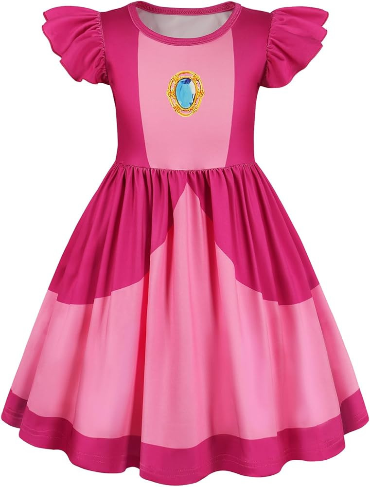 Princess Costume Dress for Girls Halloween Cosplay Fancy Dresses Birthday Party 3-12 Years | Amazon (US)