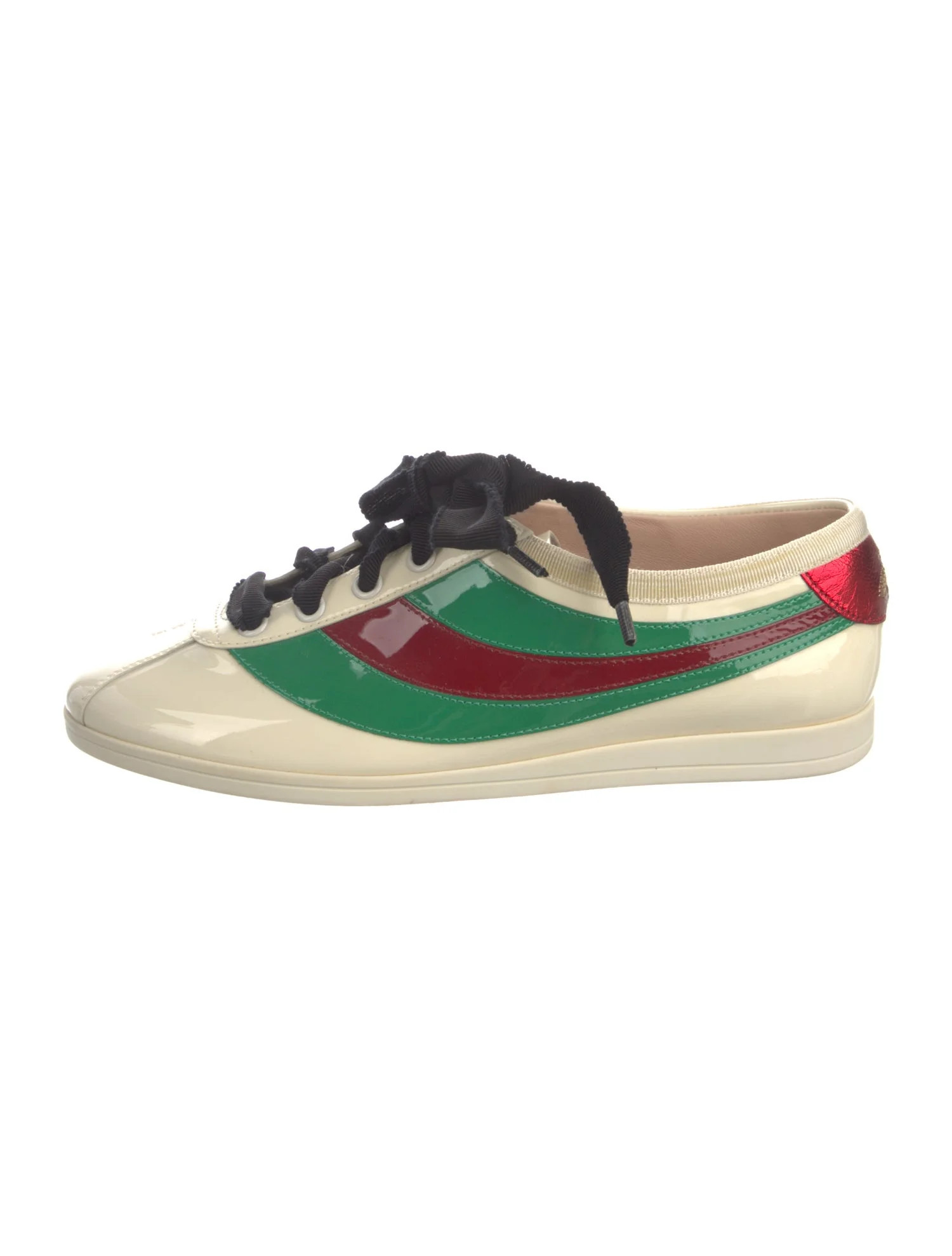 Web Accent Patent Leather Sneakers | The RealReal