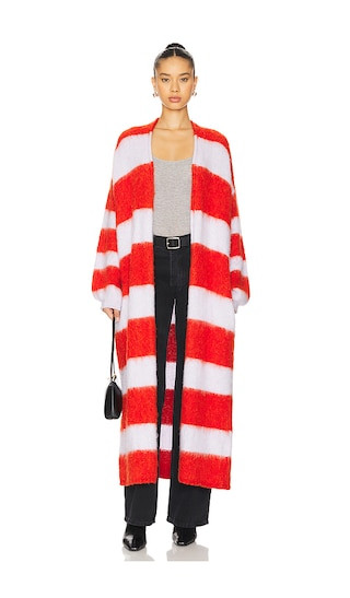 Free People Mantra Cardi in Red. - size M/L | Revolve Clothing (Global)