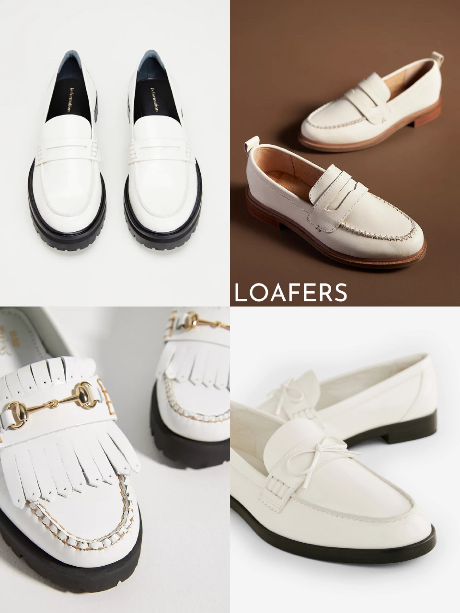 Bridal wedding shoes: loafers 