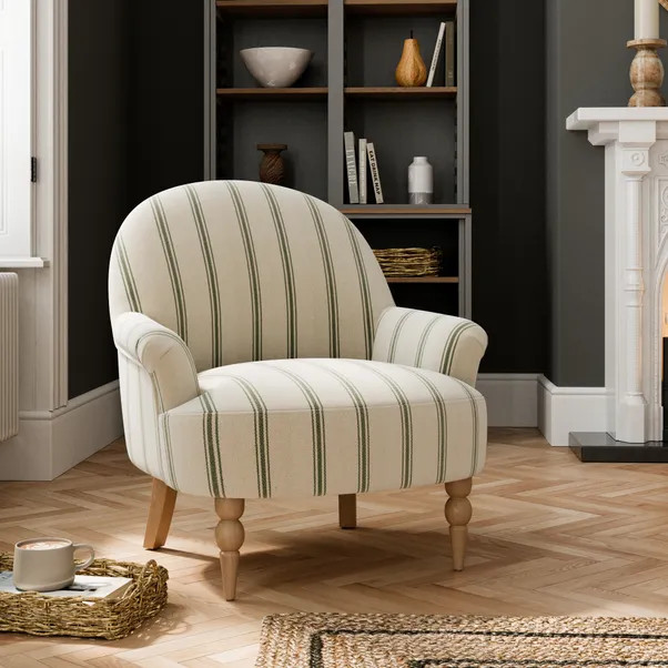 Petit Folkstone Stripe Armchair | Dunelm