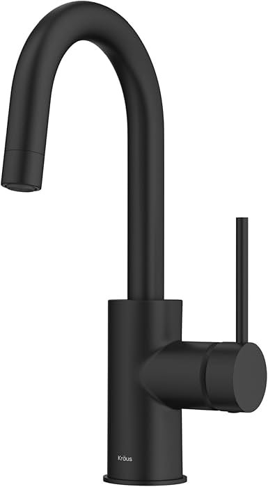 KRAUS Oletto Single Handle Kitchen Bar Faucet with QuickDock Top Mount Installation Assembly in M... | Amazon (US)