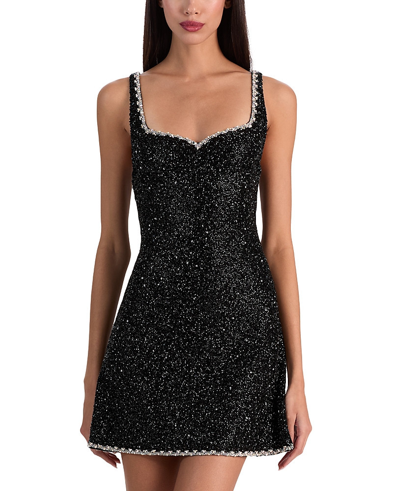 Alice and Olivia Eve Embellished Sweetheart Dress | Bloomingdale's (US)