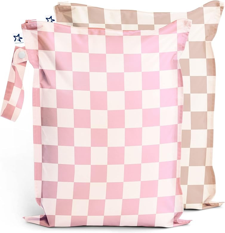 Tiny Twinkle Mess-proof Wet Bags 2 Pack Waterproof and Washable Bag for Travel storage, Stroller,... | Amazon (US)