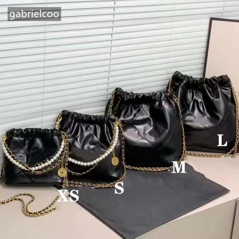 Designer Metal Chain Bag Letter Logo Large Capacity Commuting One Shoulder Crossbody Bag Garbage ... | DHGate