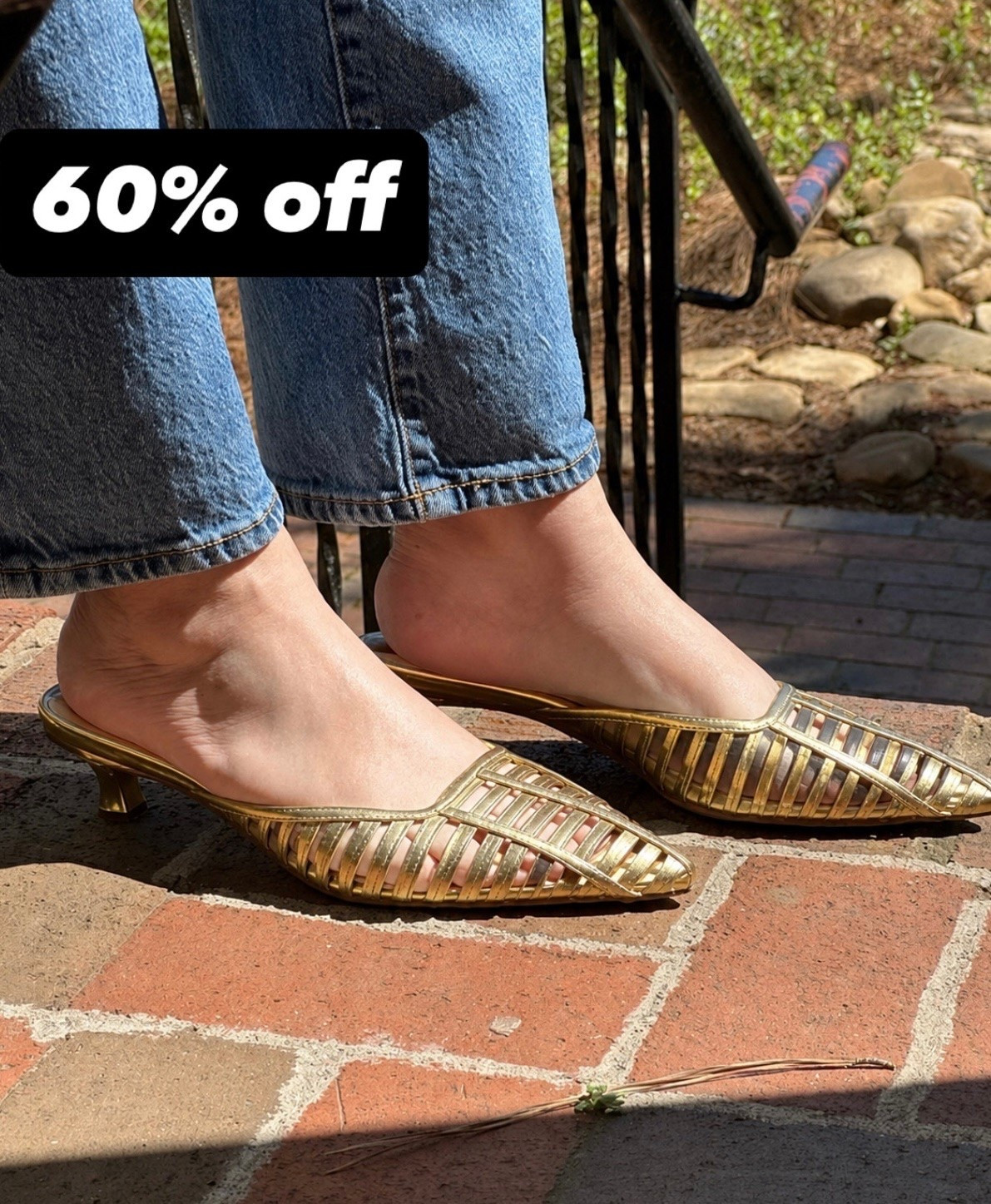 Amazon deal!
Gold mules

#LTKSeasonal #LTKSaleAlert