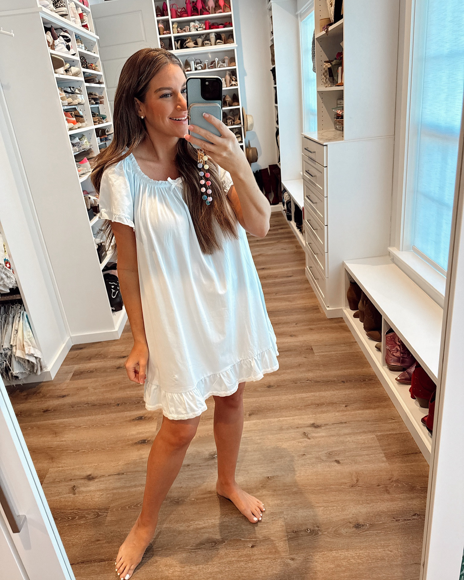 In an xl cotton nightgown for postpartum outfit all on Amazon.

#LTKBaby #LTKFindsUnder50 #LTKStyleTip