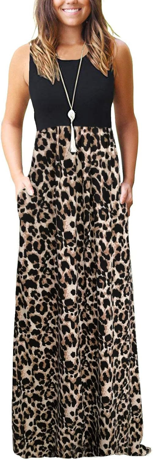 MOLERANI Women's Loose Plain Maxi Dresses Casual Long Dresses with Pockets | Amazon (US)