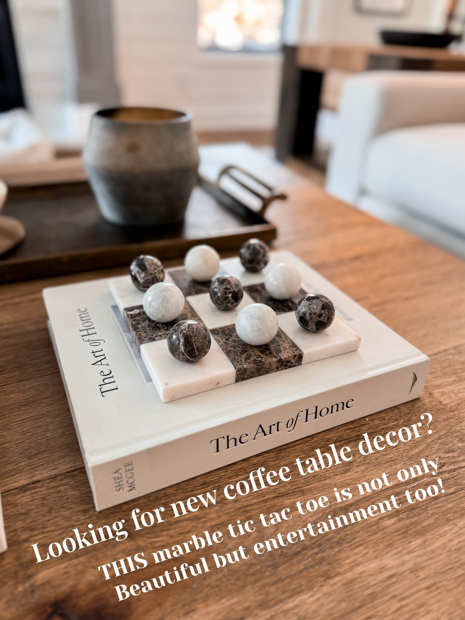 Looking for a coffee table refresh? This marble tic tac toe is the perfect addition! 

#LTKHome #LTKFindsUnder100