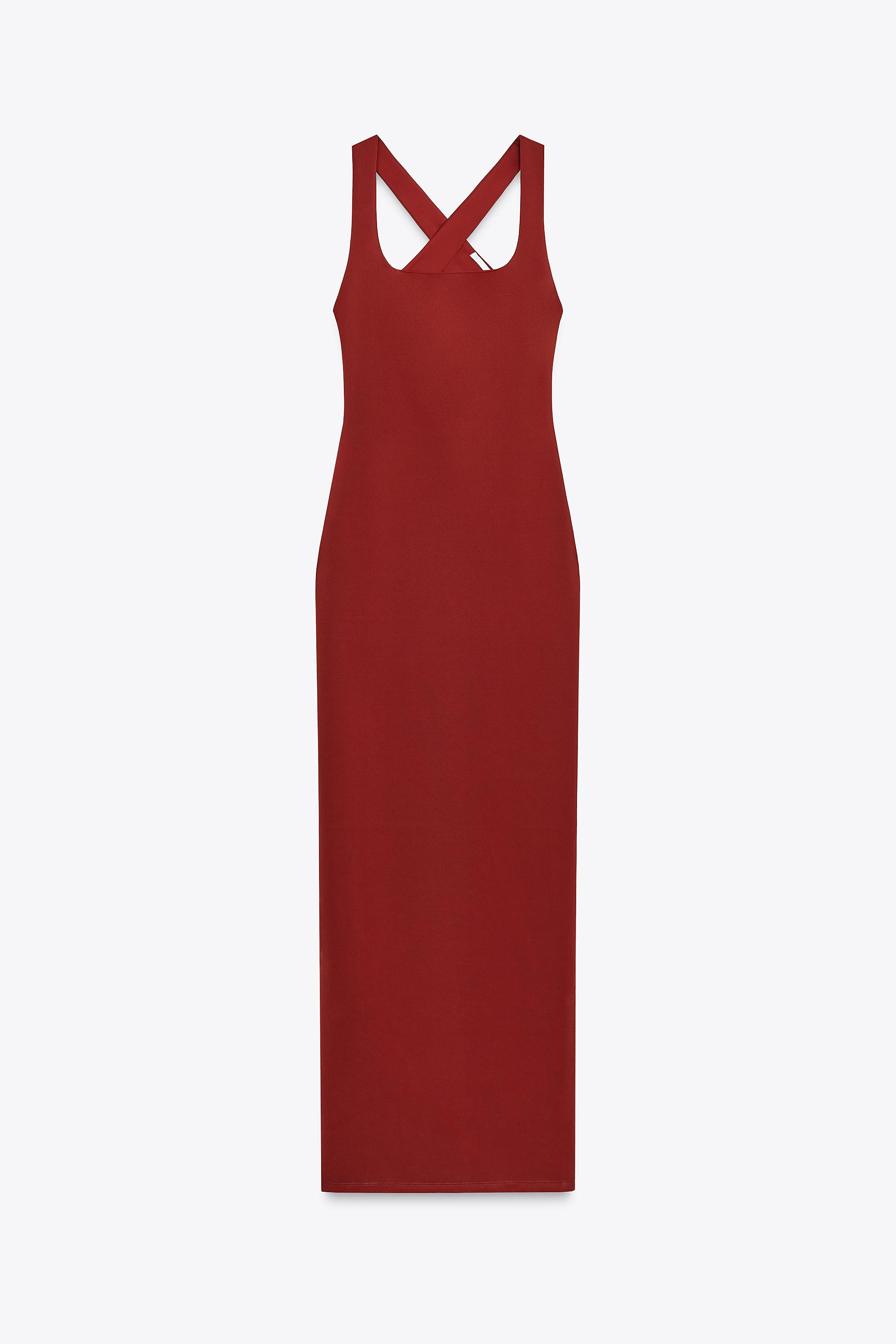 LONG POLYAMIDE DRESS | Zara UK