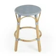 Butler Specialty Company, Tobias Rattan Round 24" Counter Stool, Baby Blue - Walmart.com | Walmart (US)