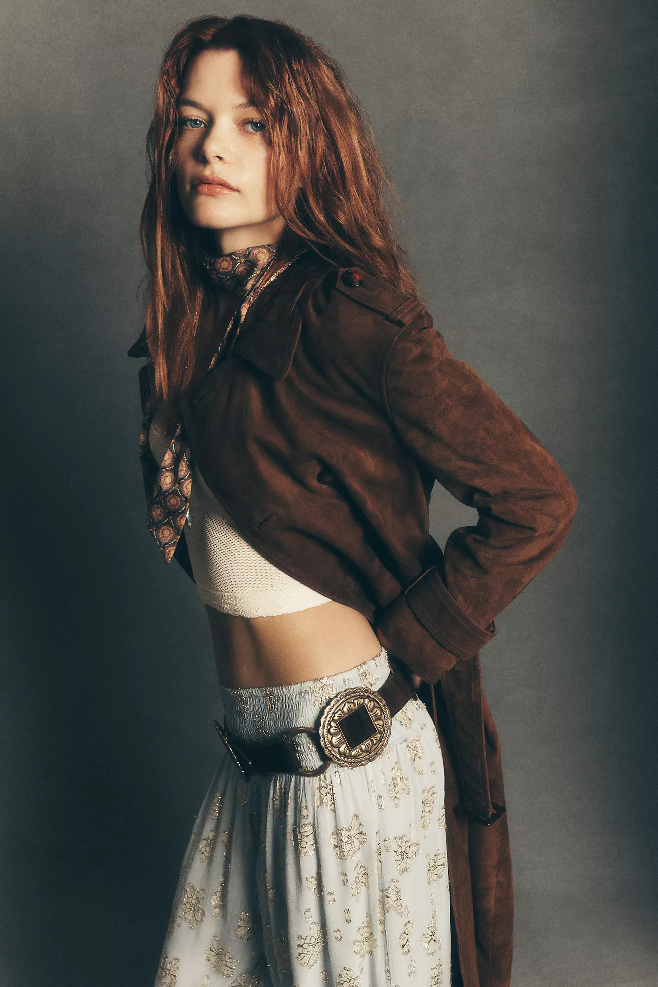 Walter Baker Jerome Suede Trench Coat | Anthropologie (US)