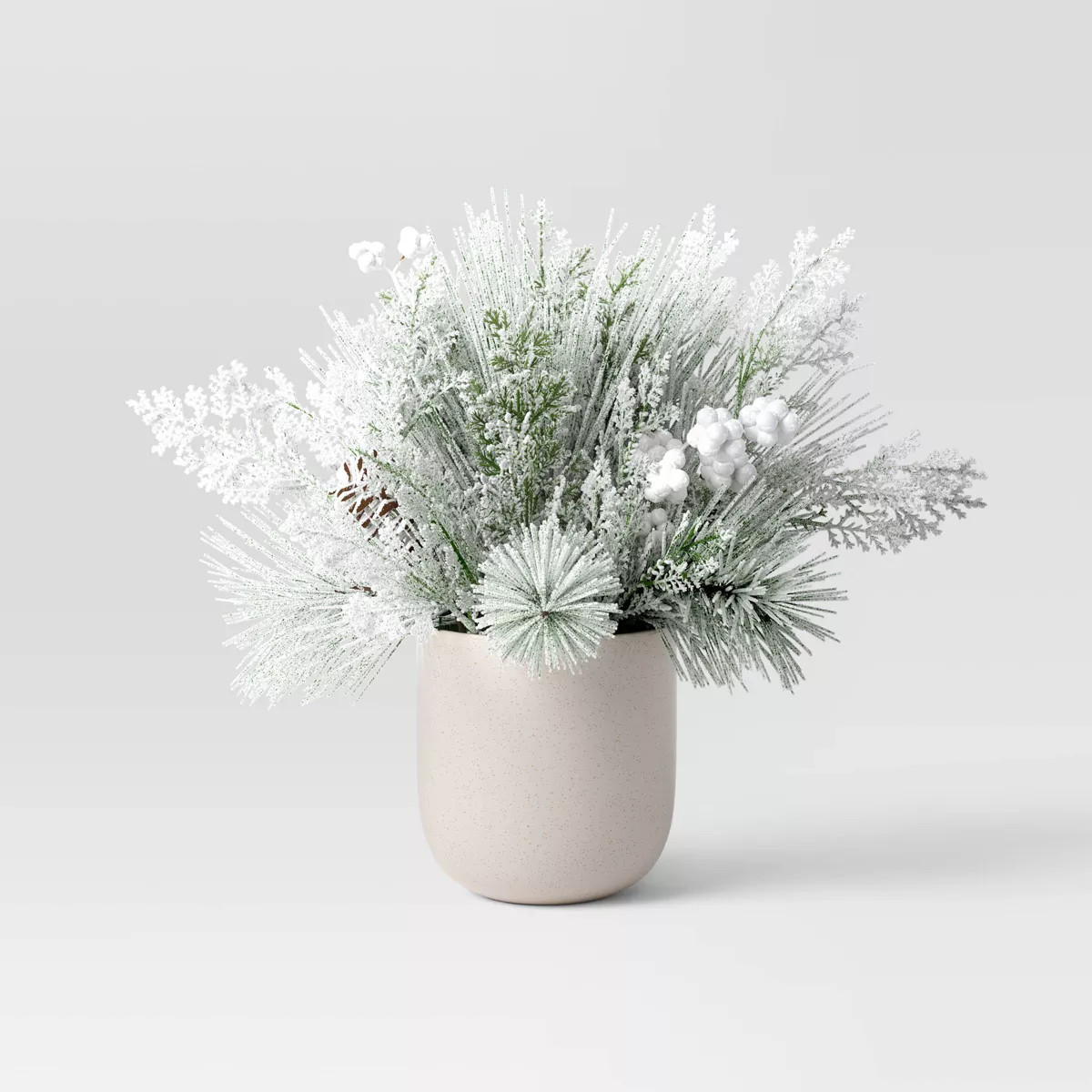 Large Heavy Flocked Artificial Plant Arrangement - Threshold™ | Target