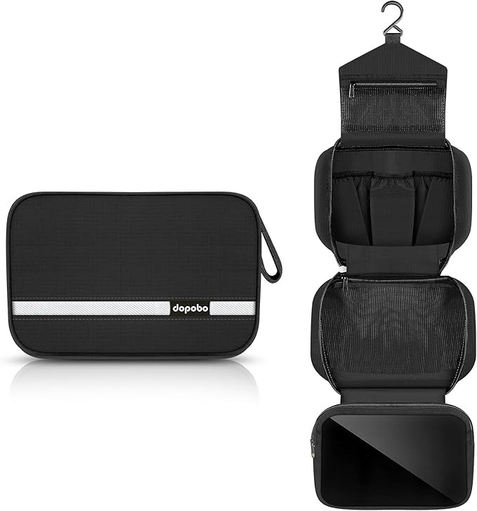 dopobo Travel Toiletry Bag for Women, Dopp Kit for Men, Waterproof Makeup Bag Shaving Bag with Ha... | Amazon (US)