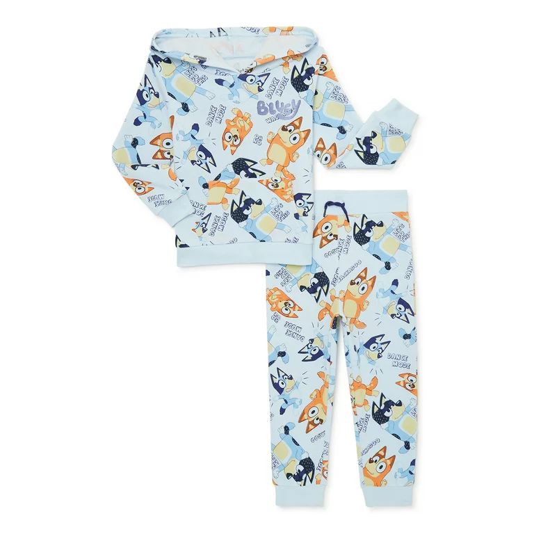 Bluey Baby and Toddler Boys Fleece Hoodie and Joggers, 2-Piece Outfit Set, Sizes 12M-5T | Walmart (US)