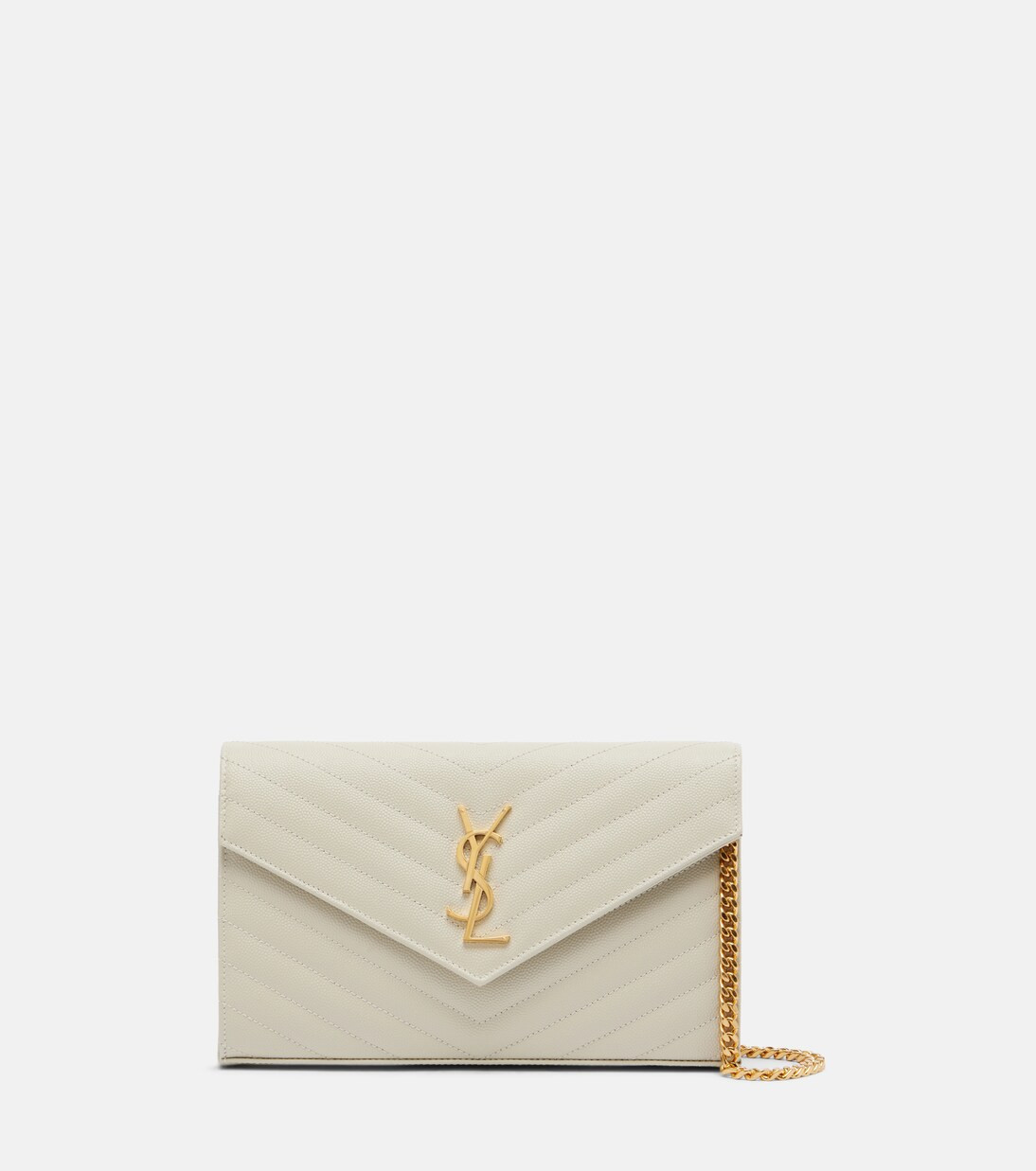 Portefeuille à chaîne Cassandre en cuir matelassé | Mytheresa (FR)