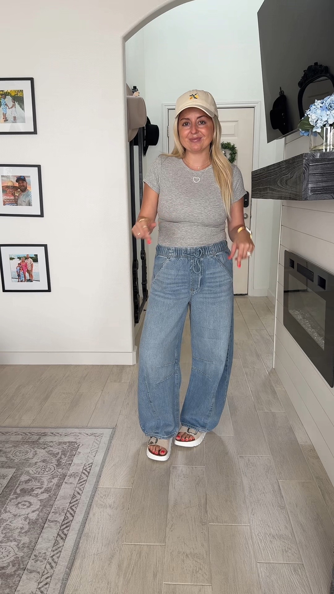 Comfy casual everyday outfit
Ribbed tee small
Battle jeans xs petite
Sandals tts

#LTKootd