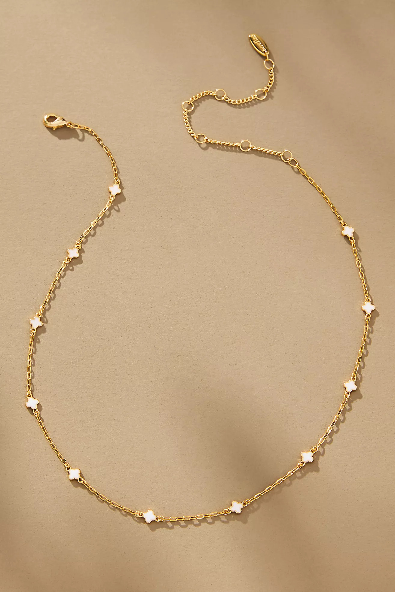 Tiny Clover Chain Necklace | Anthropologie (US)
