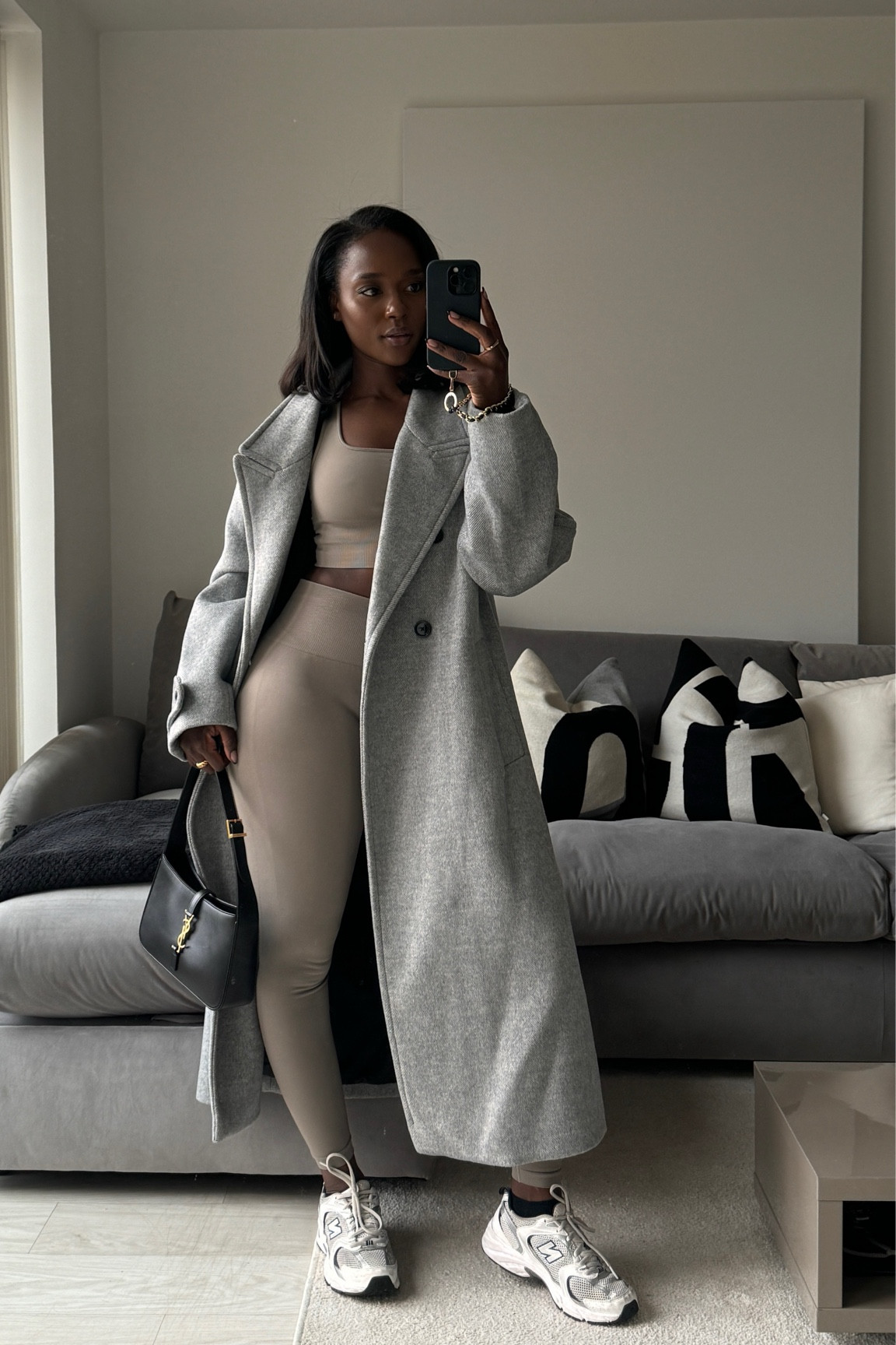 Oversized wool coat