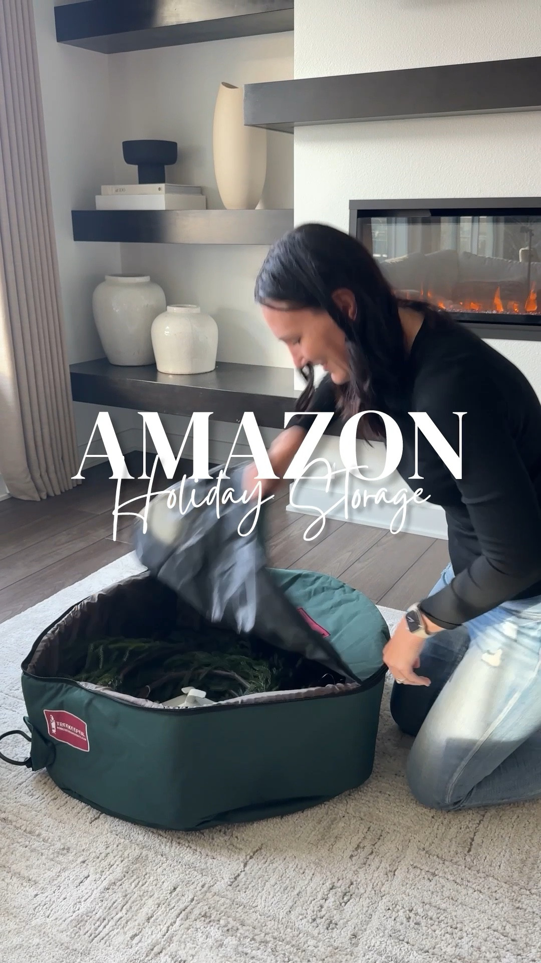 Amazon Holiday Organization Finds You NEED Before Christmas! 🎄✨

Okay, let’s talk about keeping the chaos under control this holiday season. First up, this wreath bag is my go-to for storing all my greenery and garland—everything stays protected and tidy!

For ornaments, I found the easiest solution. This organizer holds up to 120 ornaments, has 5 removable drawers, and even wheels for super easy storage. Plus, it keeps everything dust-free, which is a total win!

And don’t get me started on my gift wrap station—it’s a game changer! It rolls, stands on a kickstand, and holds up to 14 rolls of wrapping paper. With tons of pockets for ribbon, tape, gift bags, and even hidden storage I haven’t filled yet, it makes wrapping stress-free.