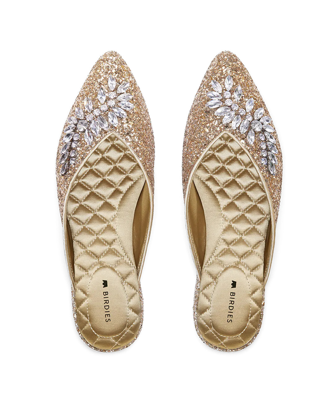 The Swan - Jeweled Gold Sparkle | BIRDIES