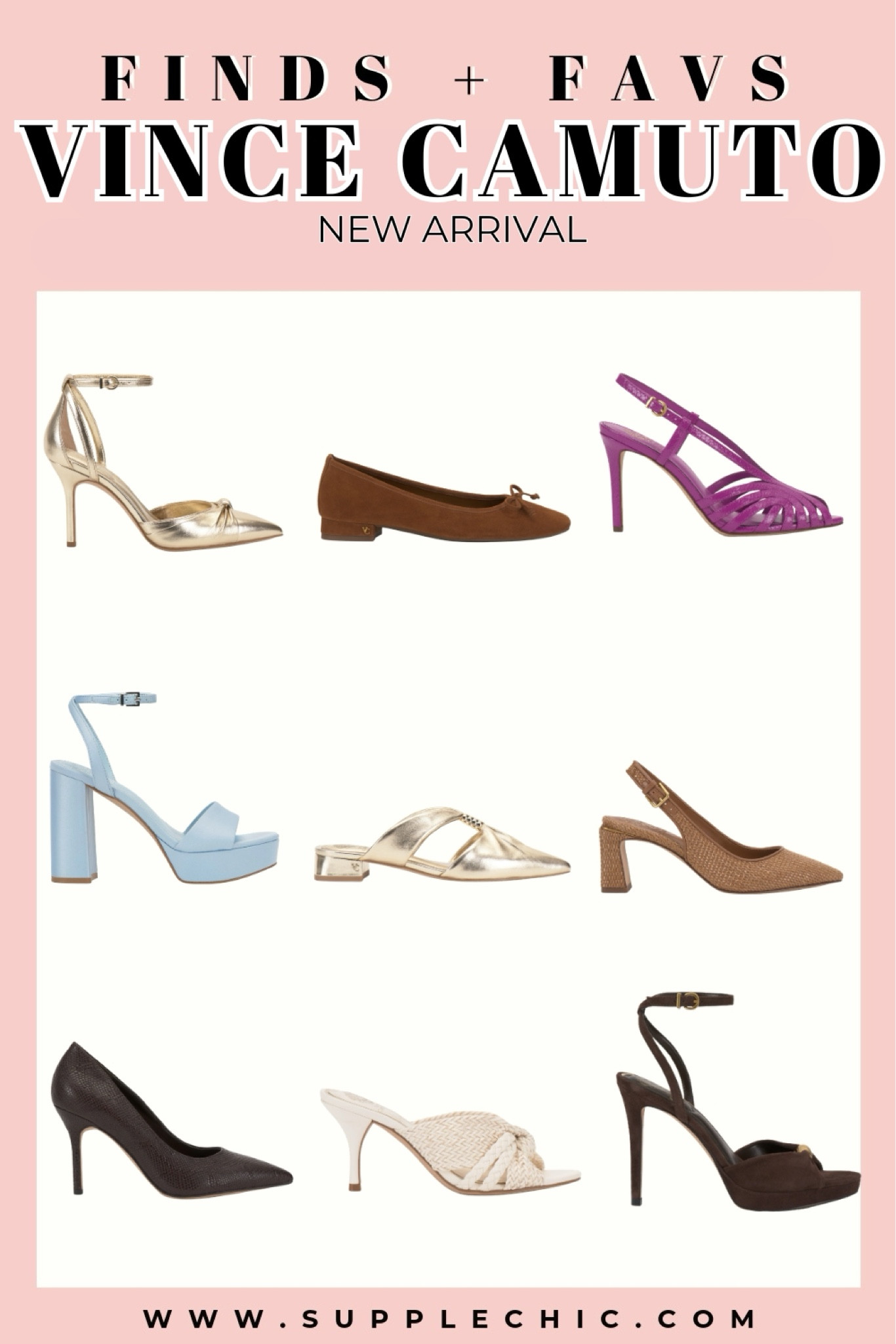 Vince Camuto just dropped some beautiful new arrivals. From chic summer sandals to timeless heels and everyday flats, these are the shoes that make every outfit look more expensive. #VinceCamuto
#ShoeStyle
#SummerShoes
#DesignerStyle
#FashionFinds
#LTKStyle
#SandalSeason
#WeddingGuestStyle
#SummerFashion
#ShoeInspiration

#LTKTall #LTKSaleAlert #LTKootd
