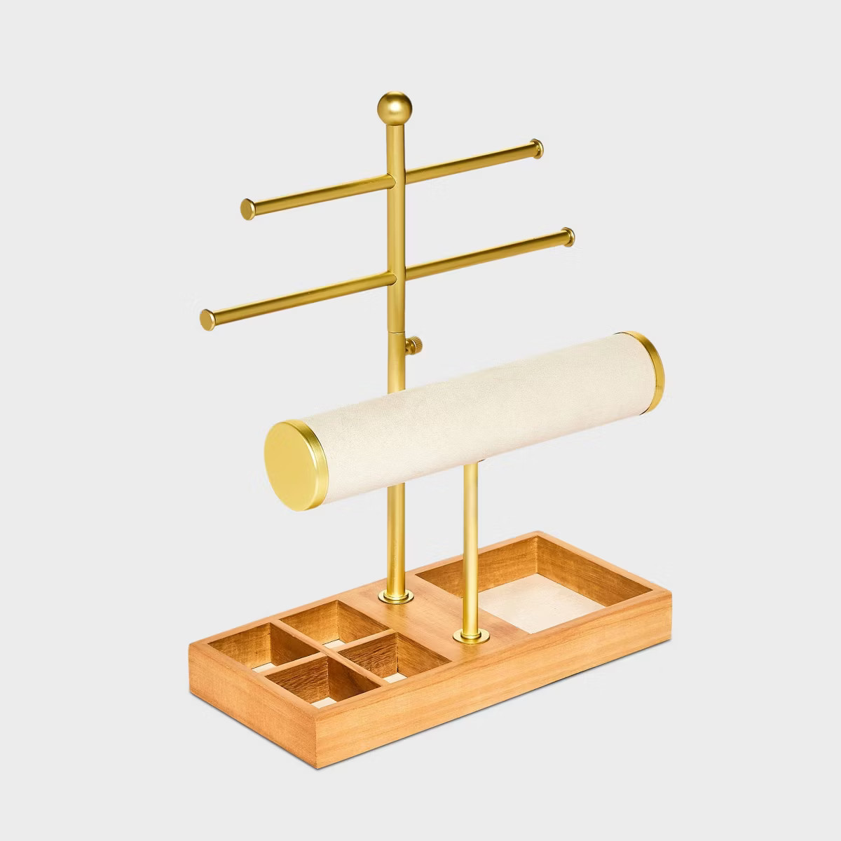 Paulownia Wood Tray with Bar Organizer Jewelry Box - A New Day™ Natural Wood | Target