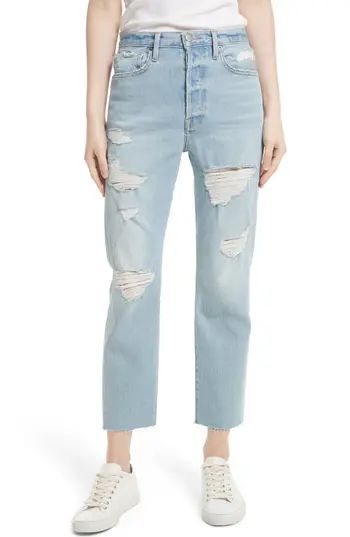 Women's Frame Le Original Raw Edge High Waist Jeans | Nordstrom