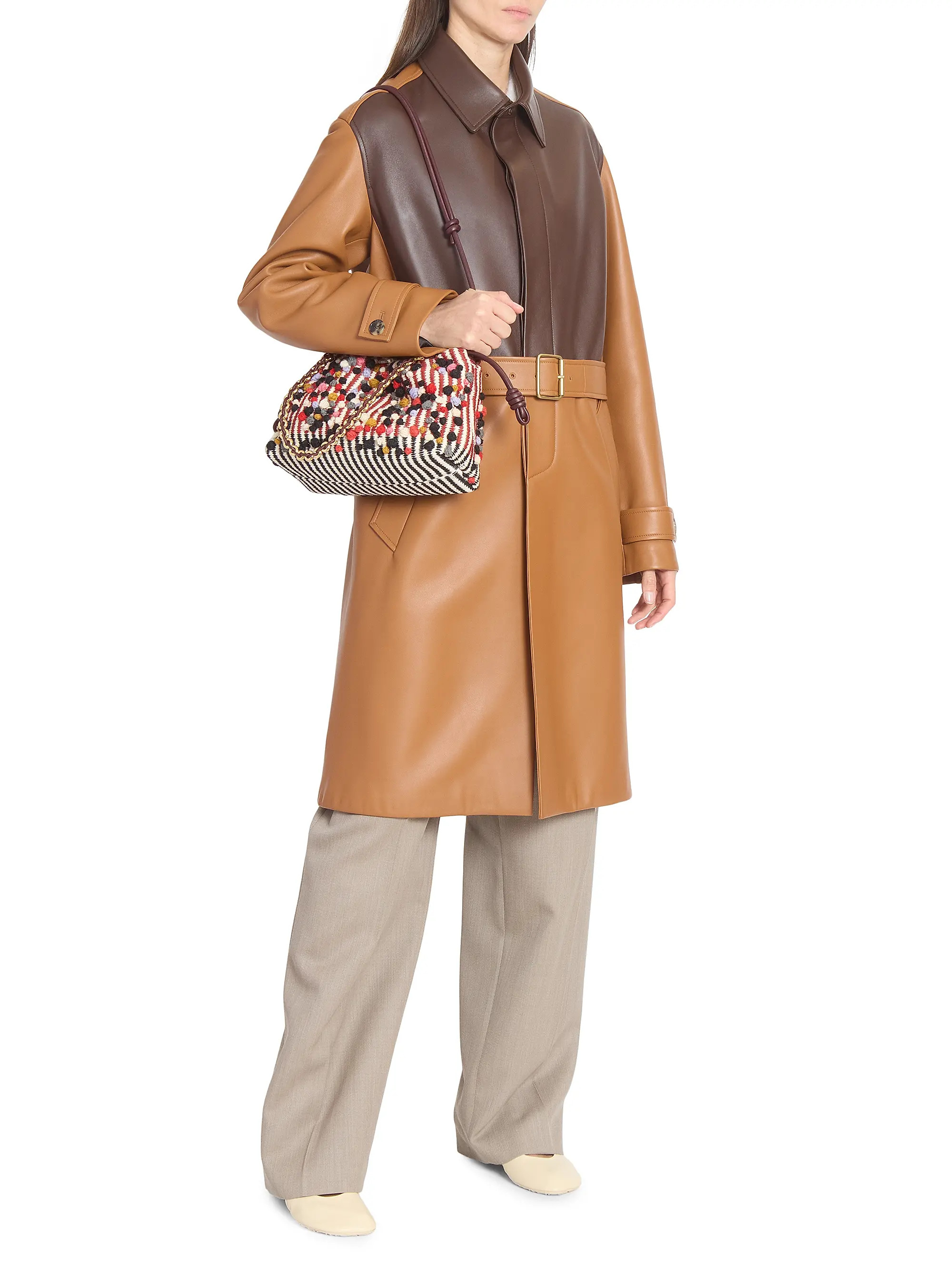 LOEWE Medium Flamenco Dotted Shoulder Bag | Saks Fifth Avenue | Saks Fifth Avenue