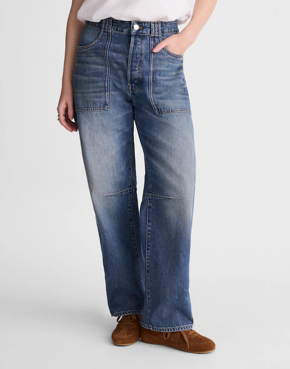 The Darted Barrel-Leg Jean | Madewell