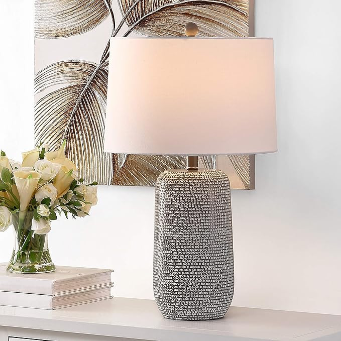 SAFAVIEH Lighting Collection Celvin Modern Grey 26-inch Bedroom Living Room Home Office Desk Nigh... | Amazon (US)