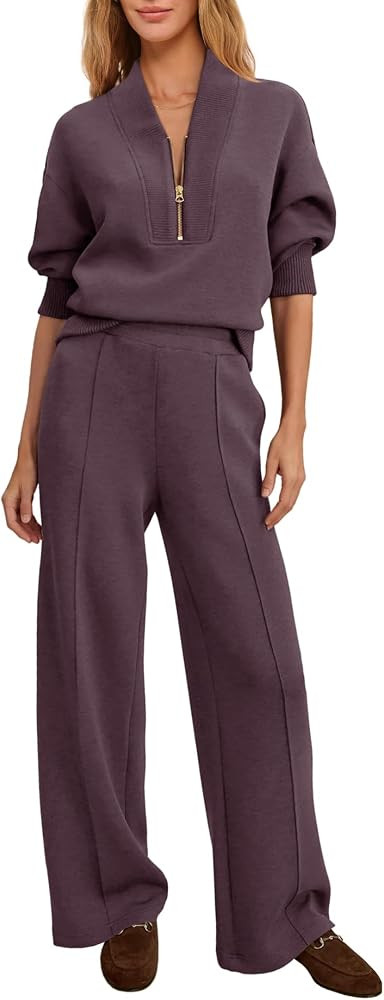 Yanekop Womens Sweatsuits 2 Piece Set Fall Airport Travel Outfit | Amazon (US)
