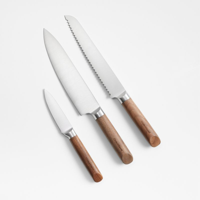 Crate & Barrel 3-Piece Knife Set | Crate & Barrel | Crate & Barrel