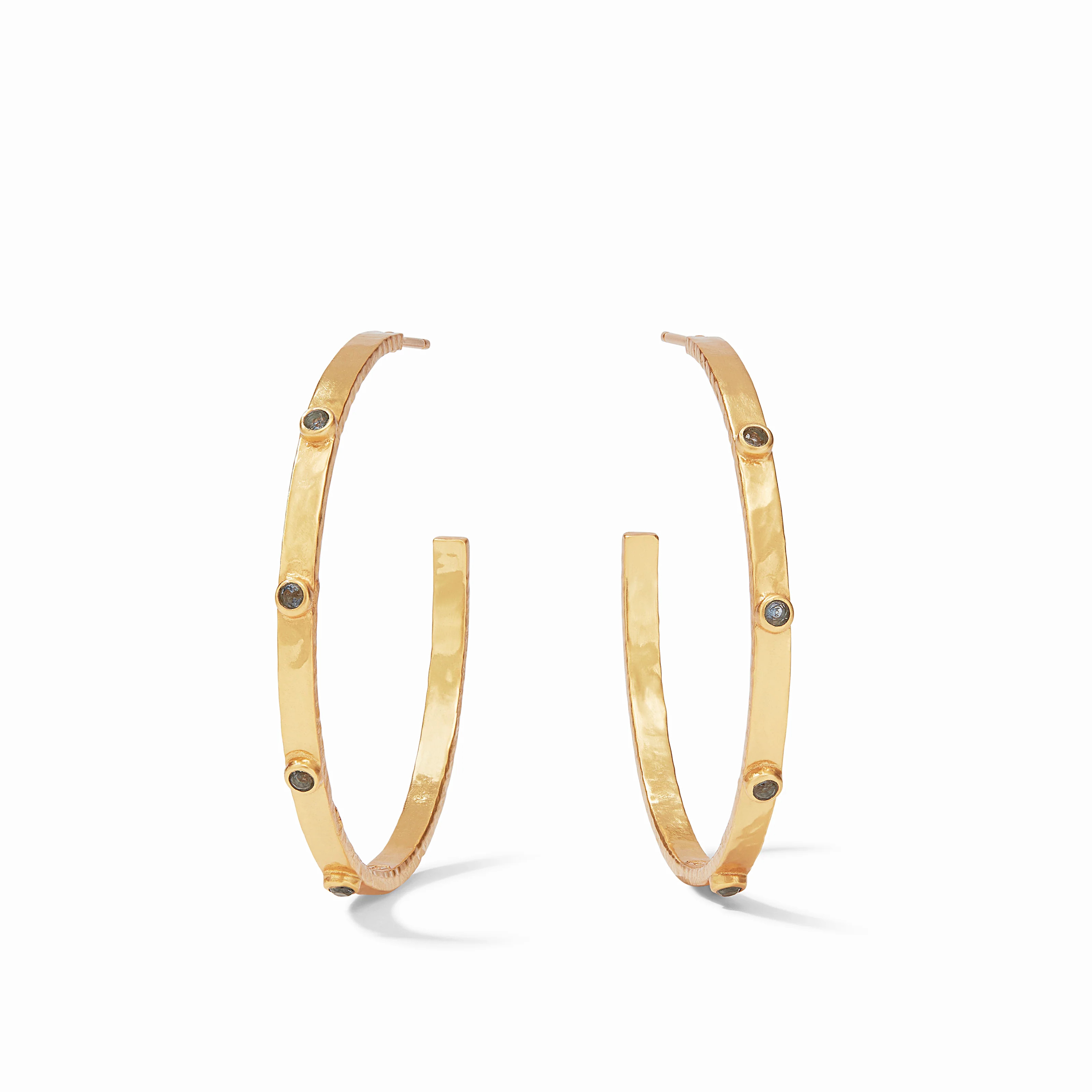 Crescent Stone Hoop | Julie Vos