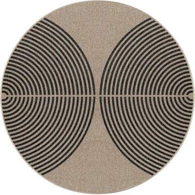 Modern Rainbow Round Rug Washable Outdoor Rugs For Entryway Patio Farmhouse Indoor Outdoor Rug | Wayfair North America